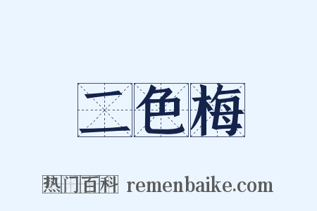 二色梅是什么意思的图片